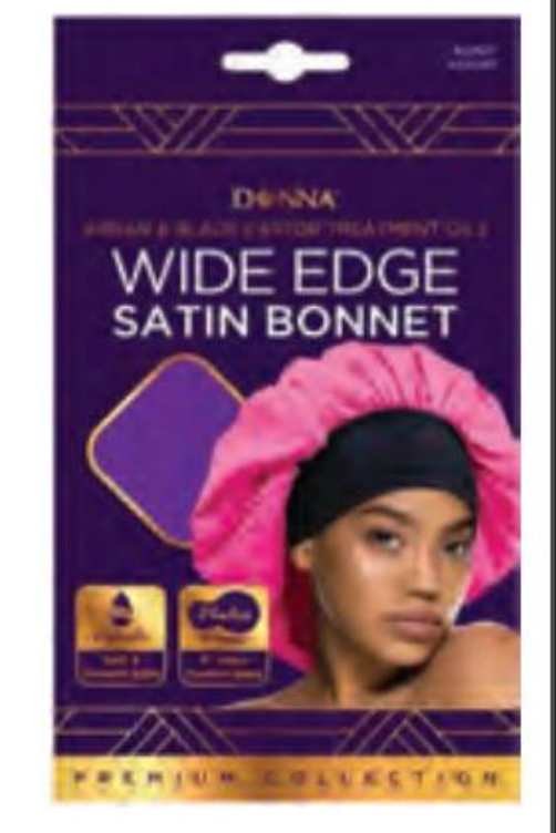 Donna Wide Edge Satin Bonnet