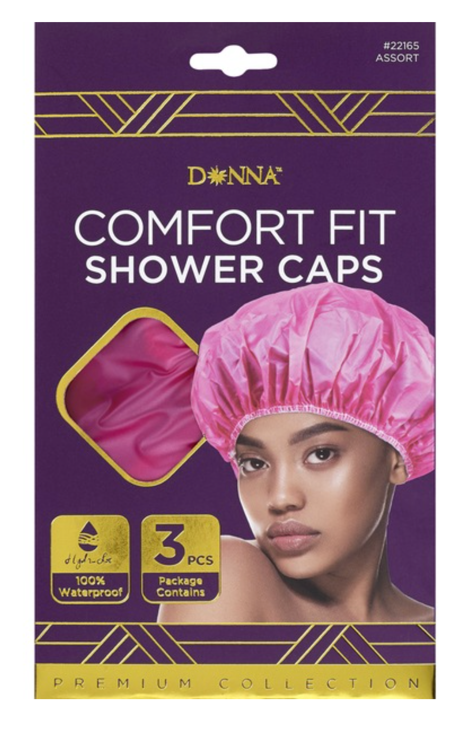 Donna Comfit Fit Shower Caps 3PC