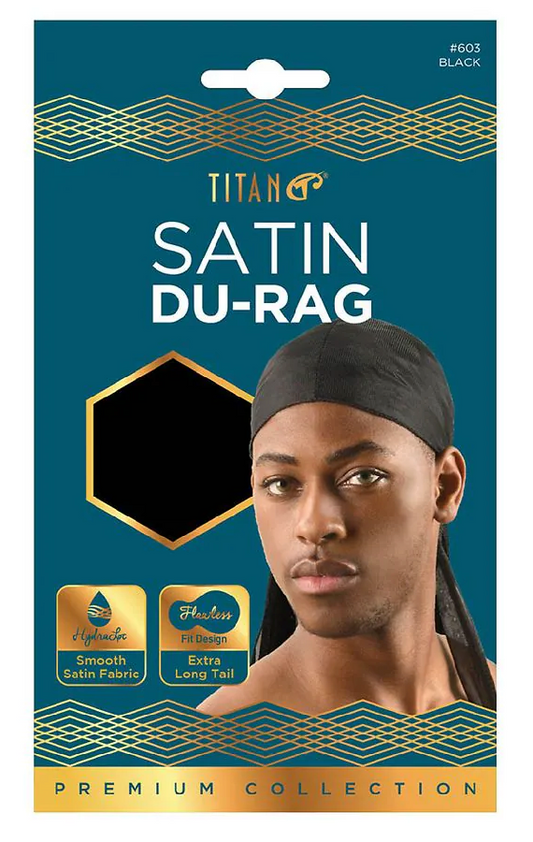 TITAN Satin Durag Blk