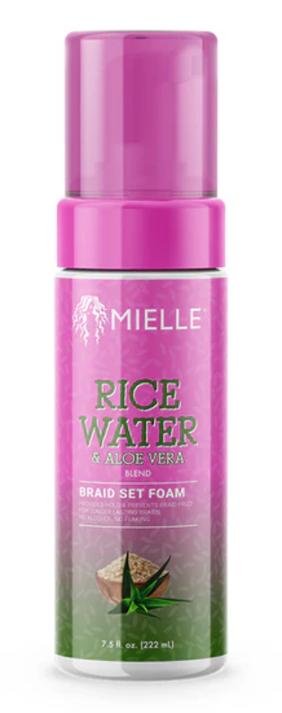 MIELLE ORGANICS Rice Water & Aloe Braid Set Foam