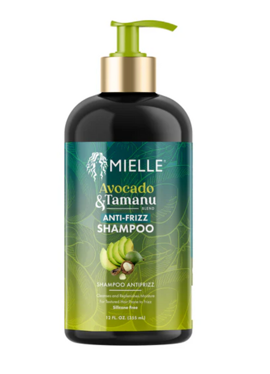 MIELLE ORGANICS Avocado & Tamanu Anti-Frizz Shampoo 12oz