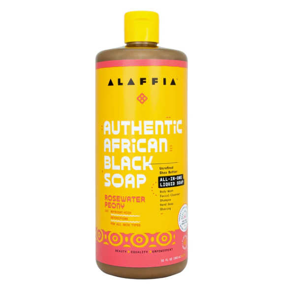 Alaffia Black Soap with Rosewater