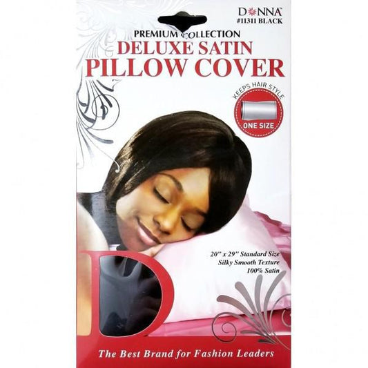 Donna Delux Satin Pillow Cover Blk