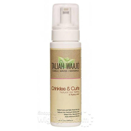 Taliah Waajid Crinkles & Curls Natural Hair Setting & Styling Lotion 8FL OZ.