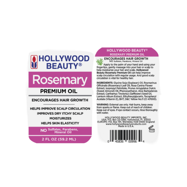 Hollywood Rosemary Premium  Oil 2oz