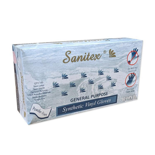 Sanitex Vinyl Gloves 100ct