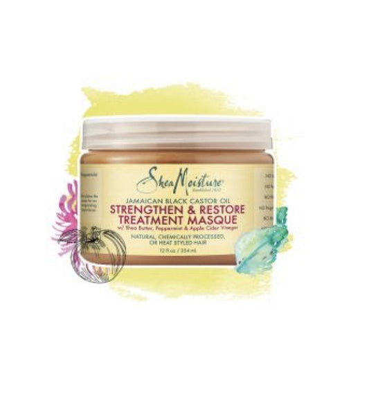 Shea Moisture  Jamaican Black Castor Oil Strengthen & Restore Treatment Masque 12oz